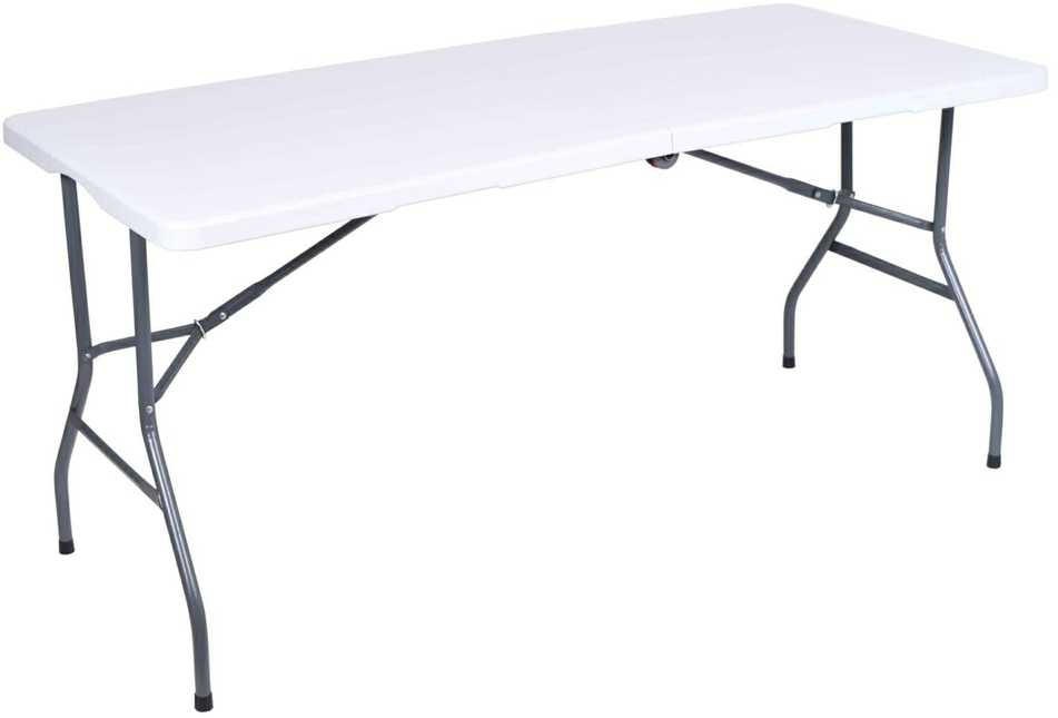 RICO maitinimo stalas sulankstomas į lagaminą - 152 cm - baltas