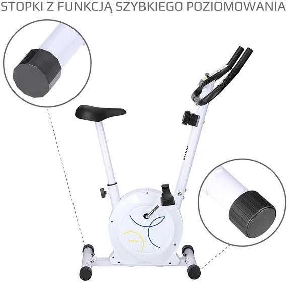 RM8740 Baltas ONE FITNESS MAGNETINIS DVIRATIS