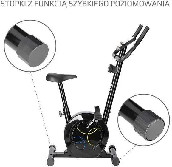 RM8740 Juodas ONE FITNESS MAGNETINIS DVIRATIS