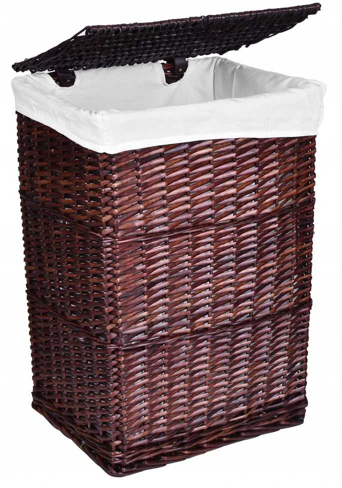 Rudų pintų krepšelių rinkinys 72 l ir 114 l