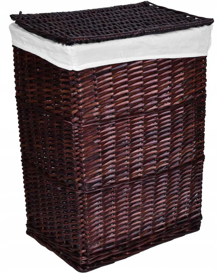 Rudų pintų krepšelių rinkinys 72 l ir 114 l