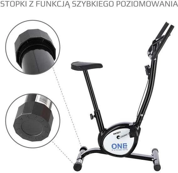RW3011 Juodas ONE FITNESS MECHANINIS DVIRATIS