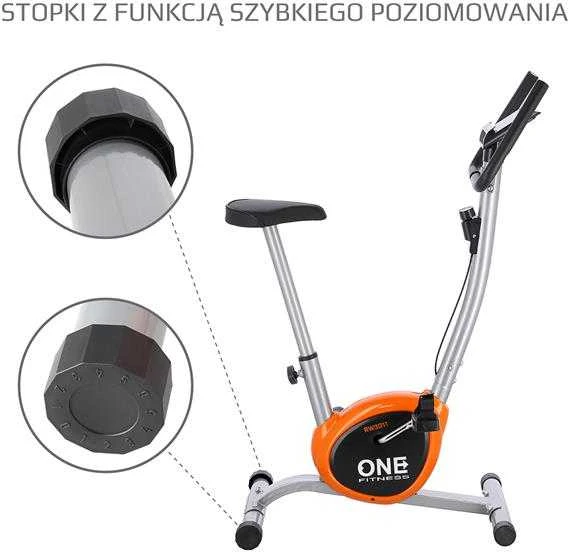 RW3011 Sidabrinis-ORANŽINĖ ONE FITNESS MECHANINIS DVIRATIS