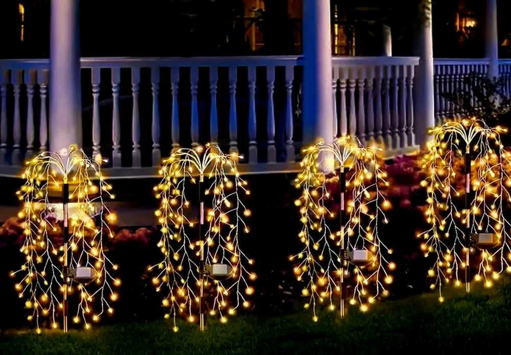 SAULĖS LEMPAS FEJERVERKŲ MEDŽIS 72CM 120 LED
