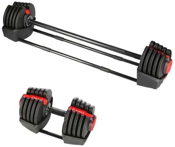 SGR40 PRO SET 2IN1 REGULIUOJAMAS HANTELIŲ RINKINYS 43,5 KG HMS