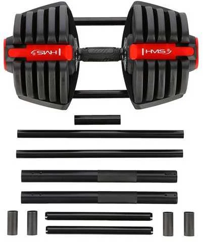 SGR40 PRO SET 2IN1 REGULIUOJAMAS HANTELIŲ RINKINYS 43,5 KG HMS