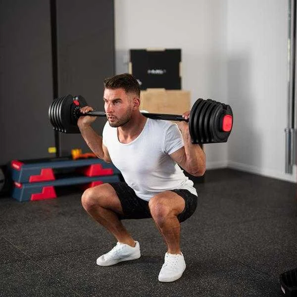 SGR40 PRO SET 2IN1 REGULIUOJAMAS HANTELIŲ RINKINYS 43,5 KG HMS