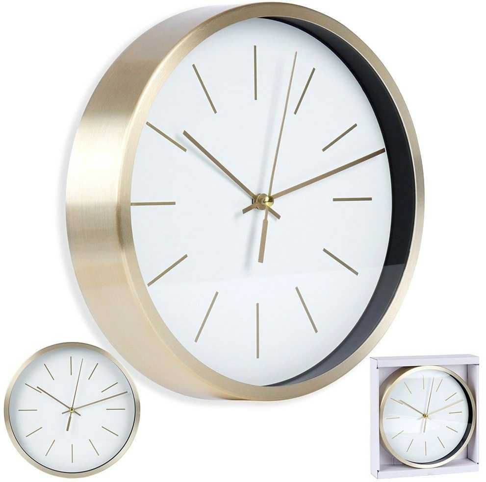 Sieninis laikrodis balto aukso 25 cm