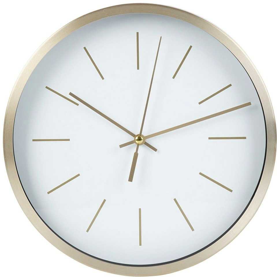 Sieninis laikrodis balto aukso 25 cm