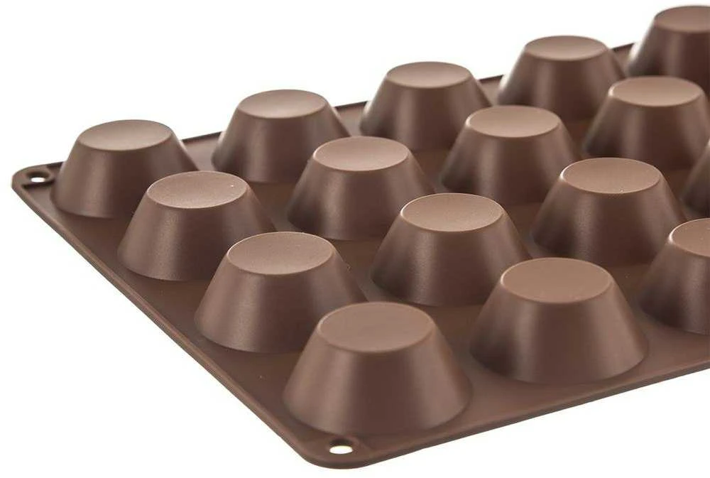 Silikoninė forma, mini bandelių kepimo forma bandelėms, mažos bandelės, 20 vnt.