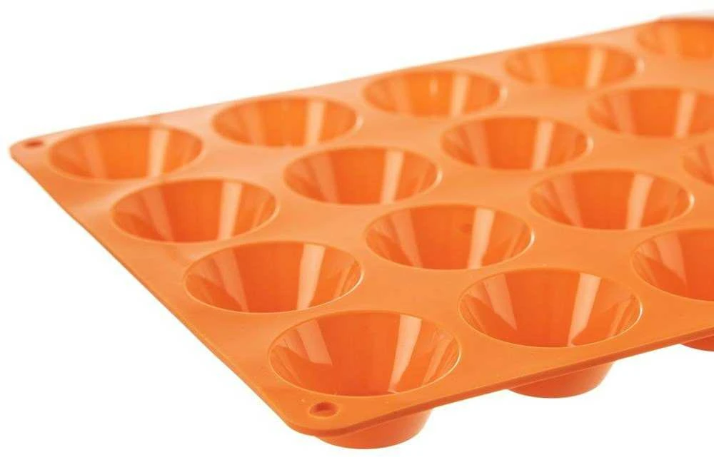 Silikoninė forma, mini bandelių kepimo forma bandelėms, mažos bandelės, 20 vnt.