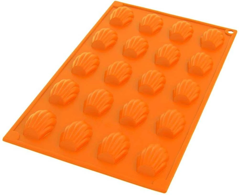 Silikoninė kepimo forma kriauklėms, praline, kriauklėms, 20 vnt