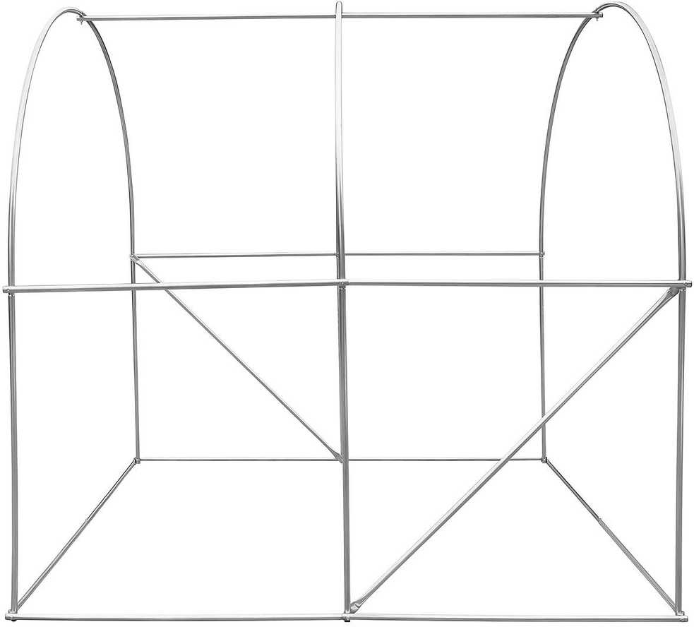 ŠILTNAMIO SODO TUNELIS 200x200x200CM PE ŽALIA PLIENINĖ KONSTRUKCIJA