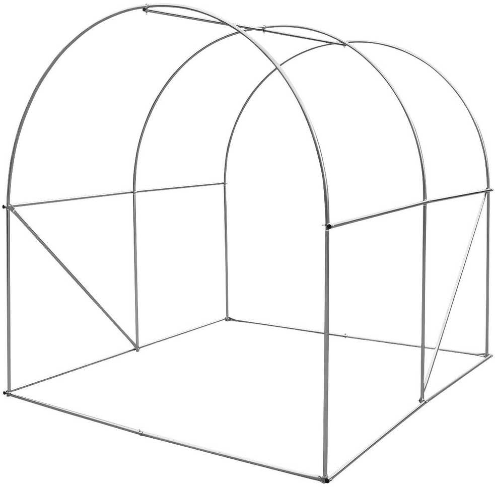 ŠILTNAMIO SODO TUNELIS 200x200x200CM PE ŽALIA PLIENINĖ KONSTRUKCIJA