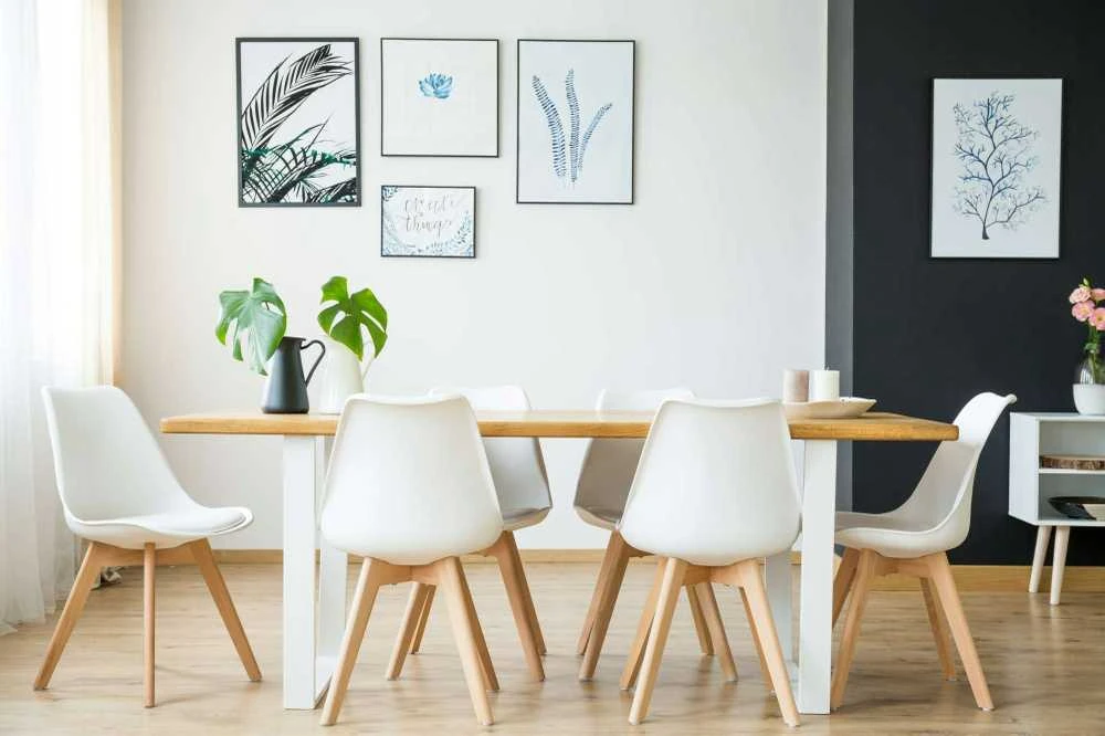 Šiuolaikinė Nantes DSW balta kėdė
