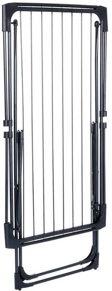Skalbinių džiovintuvas Metalinis Juodas Ištraukiamas XXL Solid VILDE 108-182 cm