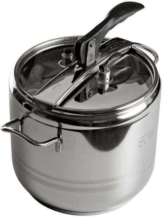 Slėginė viryklė, plieno puodas, PROFI duo indukcinis, 4+7 l