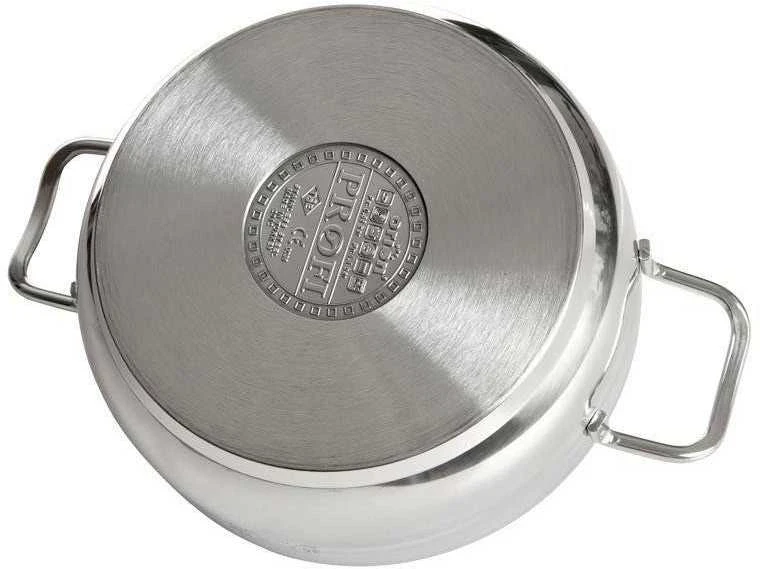 Slėginė viryklė, plieno puodas, PROFI duo indukcinis, 4+7 l