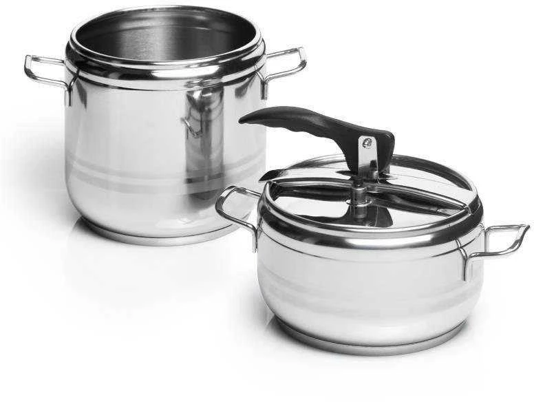 Slėginė viryklė, plieno puodas, PROFI duo indukcinis, 4+7 l