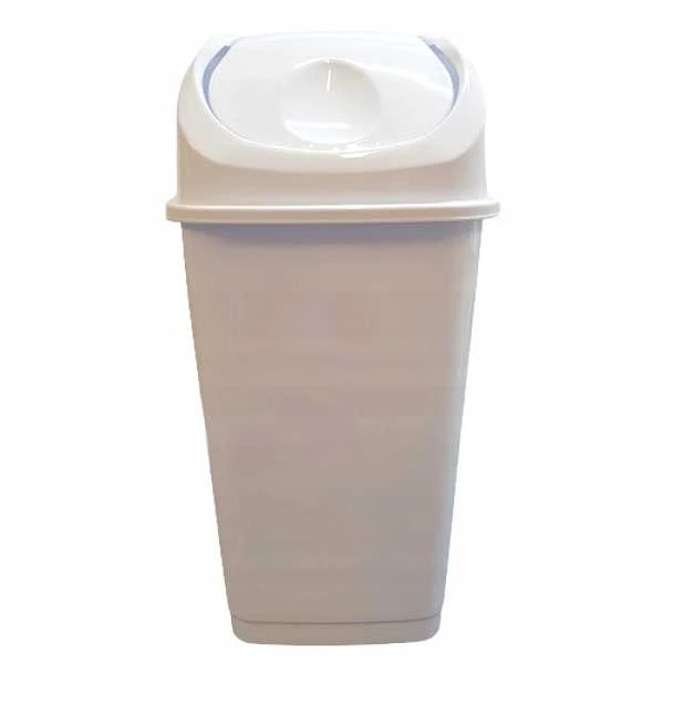 SLIM pakreipiamas konteineris 35 l baltas 355x285x577 mm