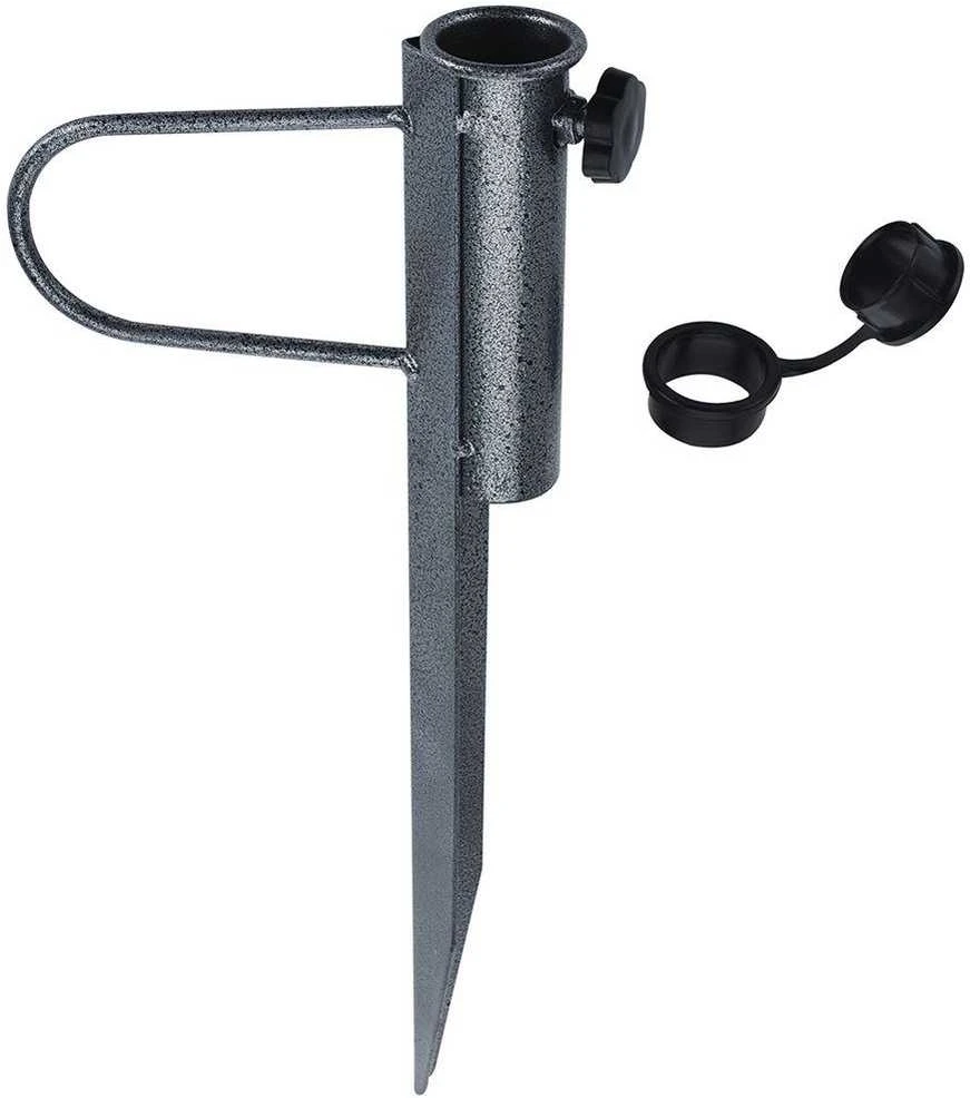 Sodo skėčio stovas, metalinis, įkištas, 42,5 cm