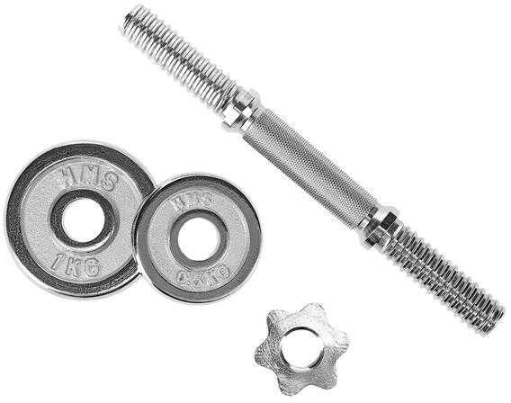 STC15 Hanteliai lagamine 2 x 7,5 KG CHROME HMS