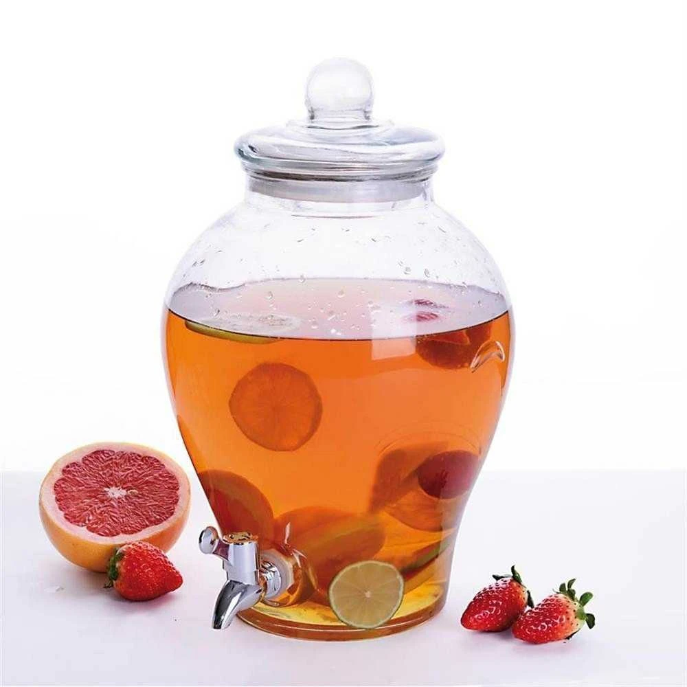 Stiklainis su čiaupu limonado gėrimams, 6,5 l
