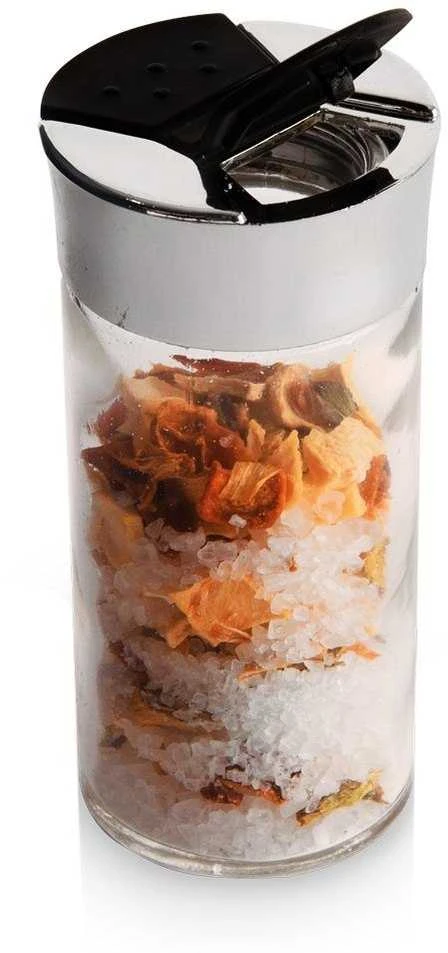 Stiklinė virtuvės prieskonių talpa su skylutėmis, 100 ml
