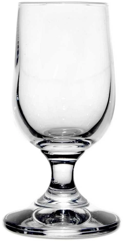 Stiklinės degtinės taurės ant kotelio, 20 ml, 6 vnt.