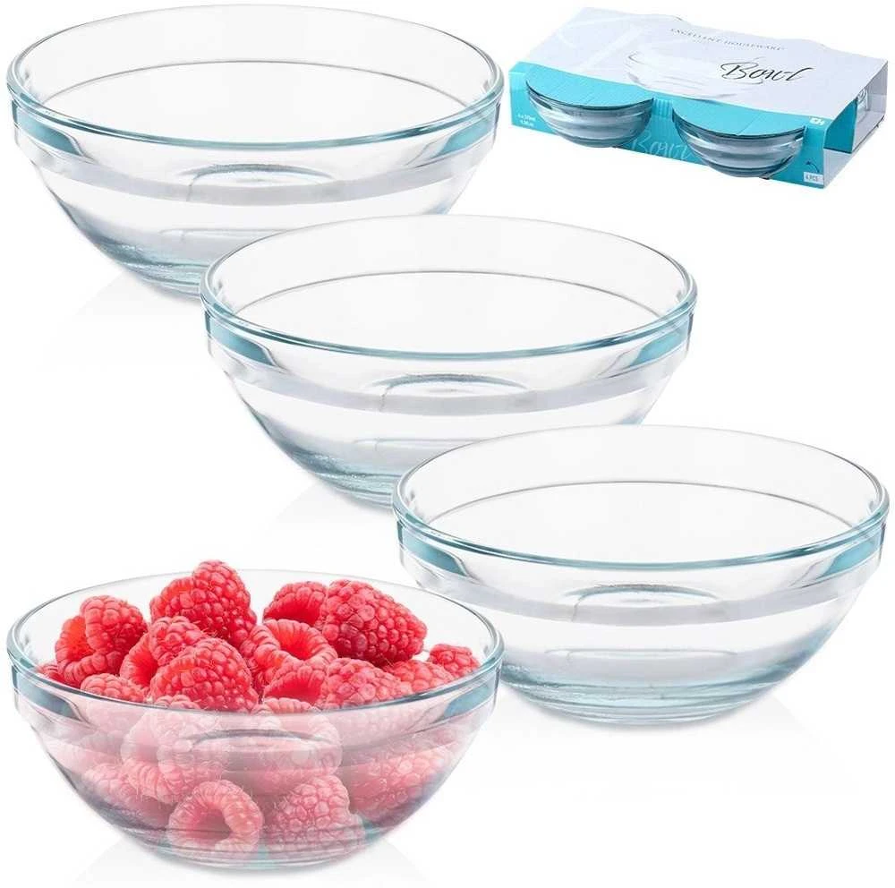 Stikliniai dubenėliai 12 cm, 275 ml, 4 vnt.