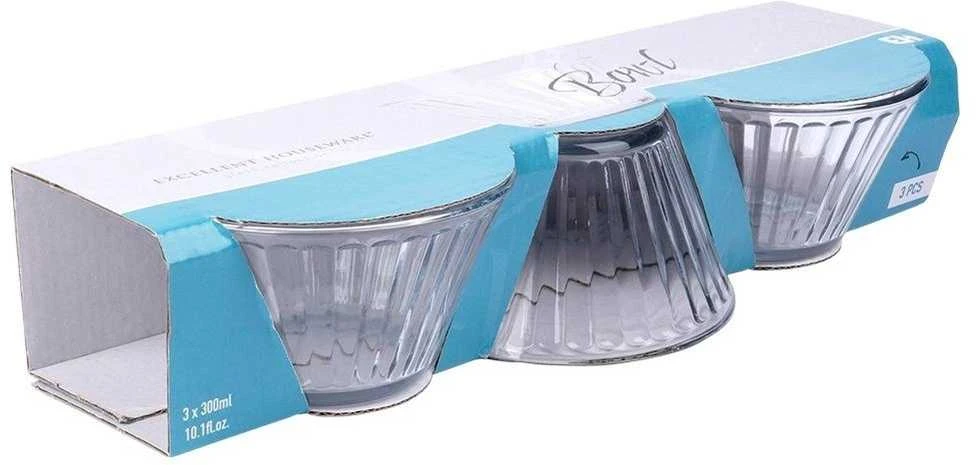 Stikliniai dubenys 11,5cm, 270 ml 3 vnt.