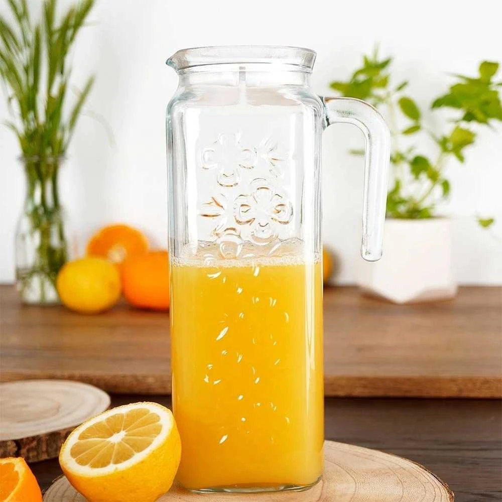 Stiklinis ąsotis su dangteliu 1,2 l