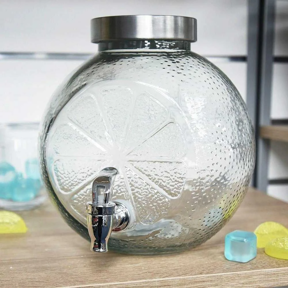 Stiklinis gėrimų indas su čiaupu, 5,4 l