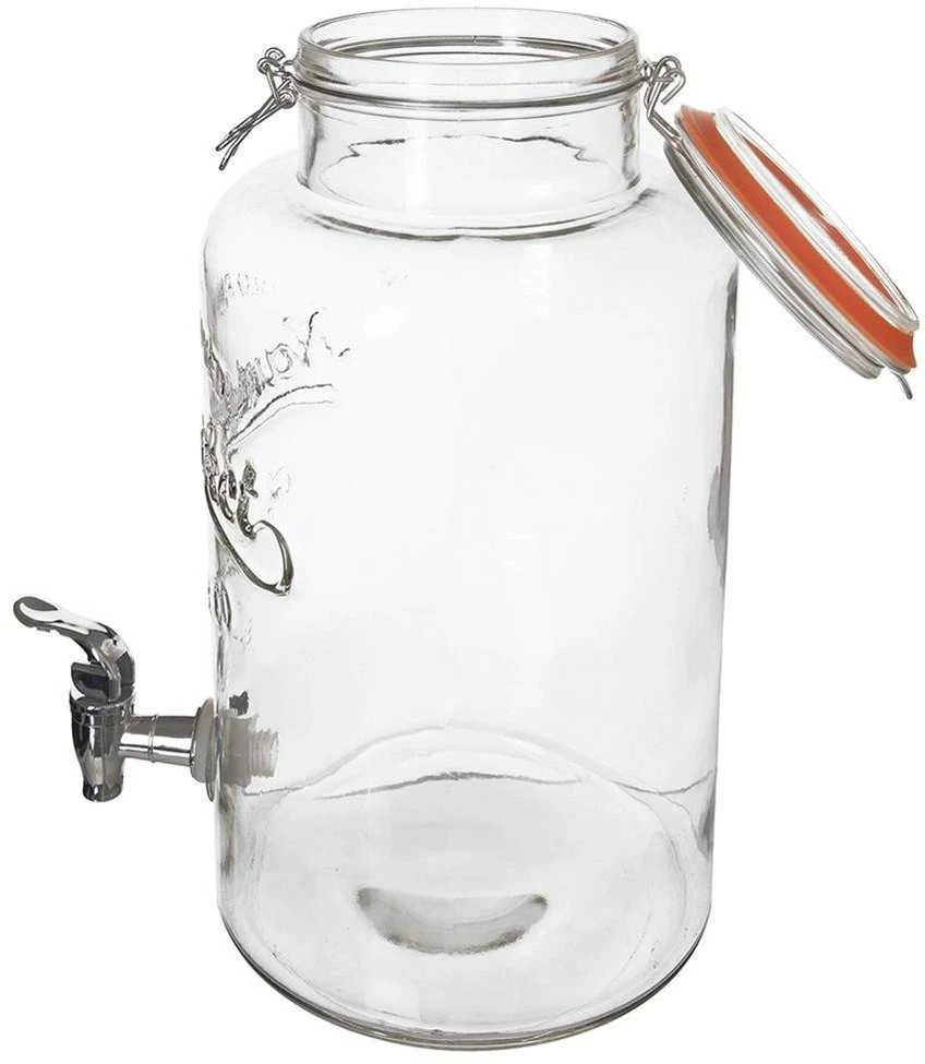 Stiklinis gėrimų indas su čiaupu, 6,7 l