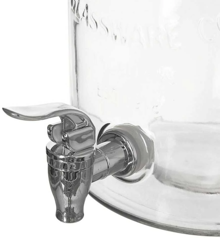 Stiklinis gėrimų indas su čiaupu, 6,7 l