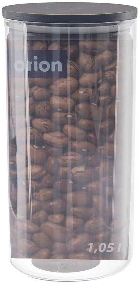 Stiklinis indas biriems produktams su dangteliu ir sandarikliu 980 ml