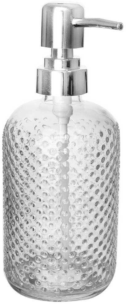 Stiklinis indelis muilui arba indų plovikliui, skysto muilo dozatorius 550 ml