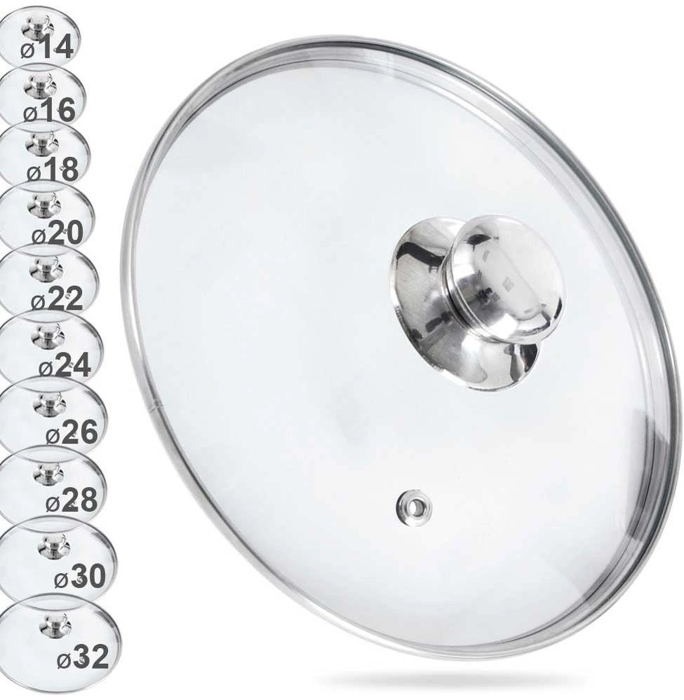 Stiklinis puodo ir keptuvės dangtis 26 cm