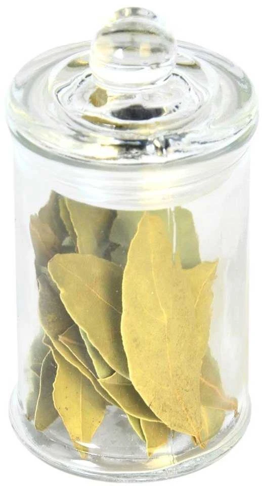 Stiklinis virtuvinis indas su sandarikliu prieskoniams, biriems produktams, retro, 140 ml