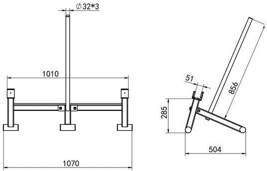 STR44 DEADLIFT BARBELL JACK KOMERCINĖ HMS BAR LIFT