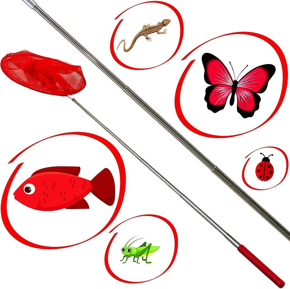 SULANKSTAMAS TELESKOPINIS 38,5-86 cm RAUDONAS DRUGELIO TINKLAS