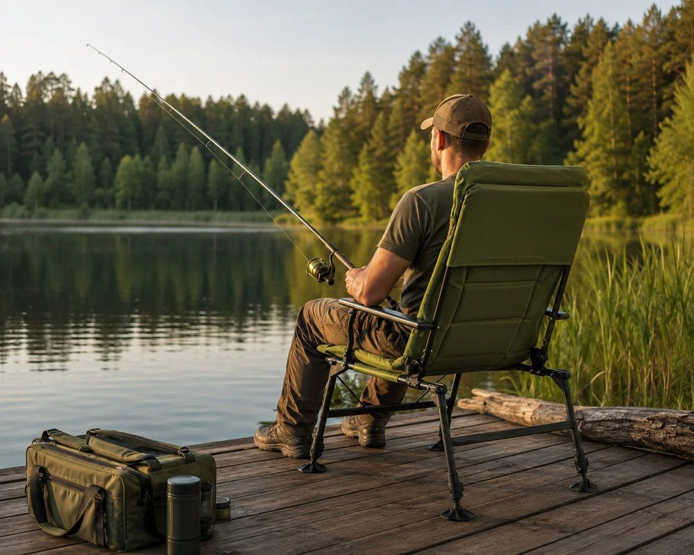 Sulankstoma žvejybos kėdė FISHER PRO