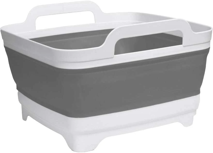 Sulankstomas dubuo su kanalizacija, balta ir pilka COMPACT