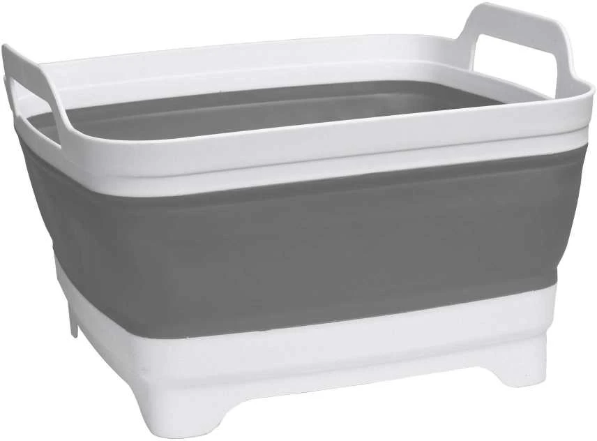 Sulankstomas dubuo su kanalizacija, balta ir pilka COMPACT
