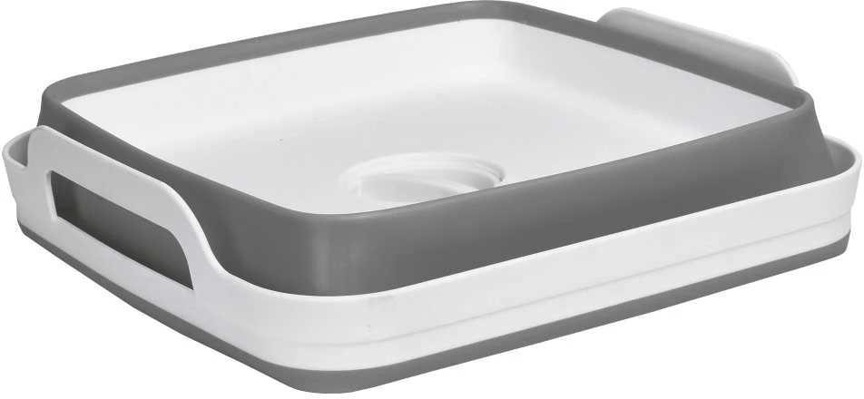 Sulankstomas dubuo su kanalizacija, balta ir pilka COMPACT
