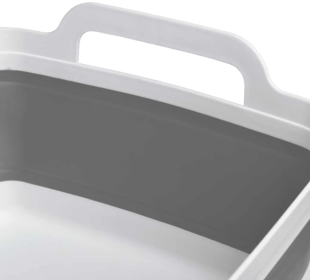 Sulankstomas dubuo su kanalizacija, balta ir pilka COMPACT