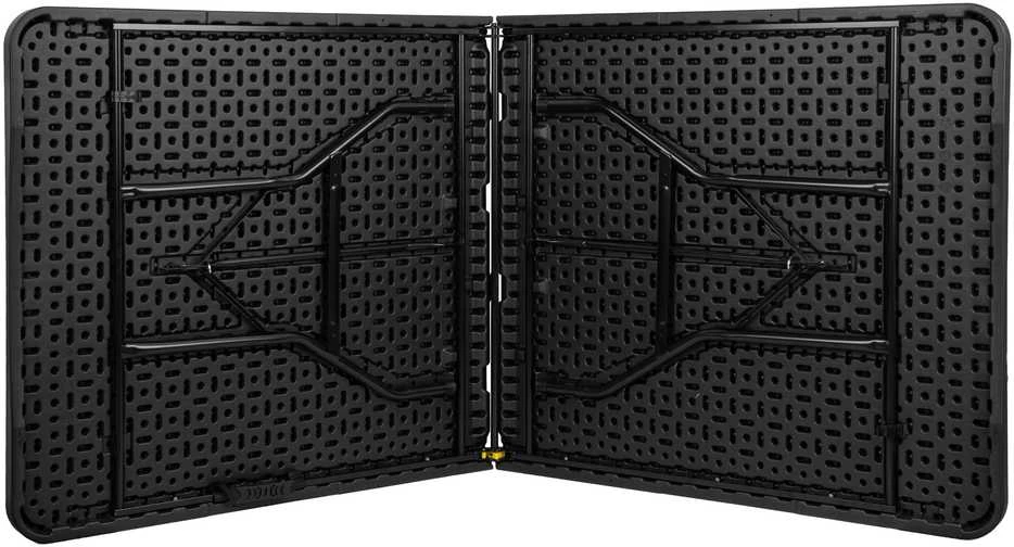 Sulankstomas maitinimo stalas BUFFET Juodas 200 cm