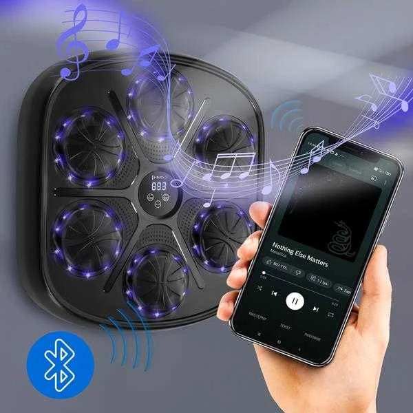 TB03 ELEKTRONINIS BLUETOOTH BOKSINGAS SU MUZIKA IR HMS PIRŠTINĖMIS