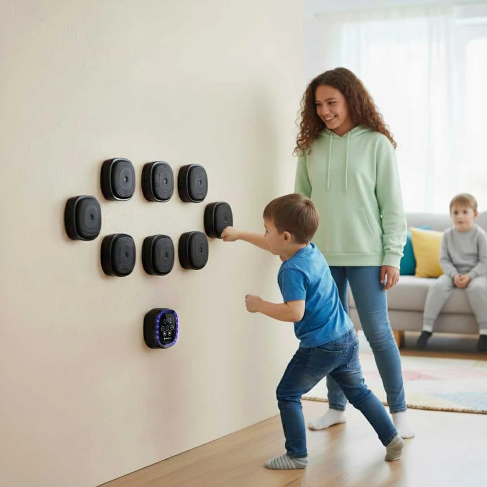 TB05 BLUETOOTH MODULINIS BOKSO TAIKINYS SU MUZIKA IR HMS PIRŠTINĖMIS