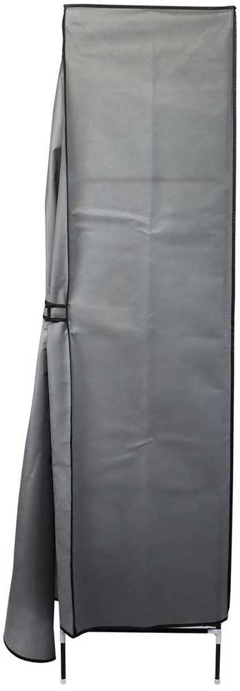 TEKSTILĖ SPINTA 168x45x172CM TAMSIAI PILKA